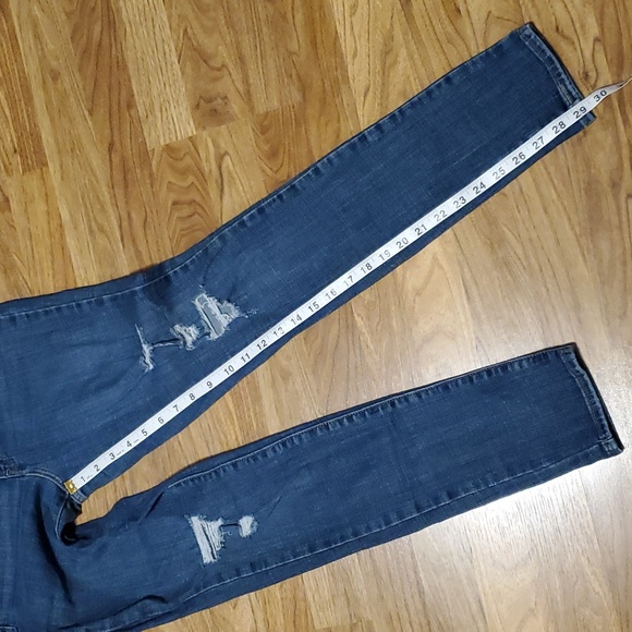 Levi's 721 High Rise Skinny Womens Distressed Jeans Size 28 (Length 30) - Picture 8 of 15